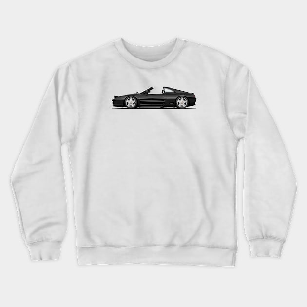 Black Horse Crewneck Sweatshirt by icemanmsc